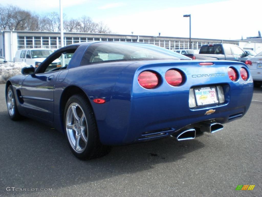 2002 Corvette Coupe - Electron Blue Metallic / Light Gray photo #5