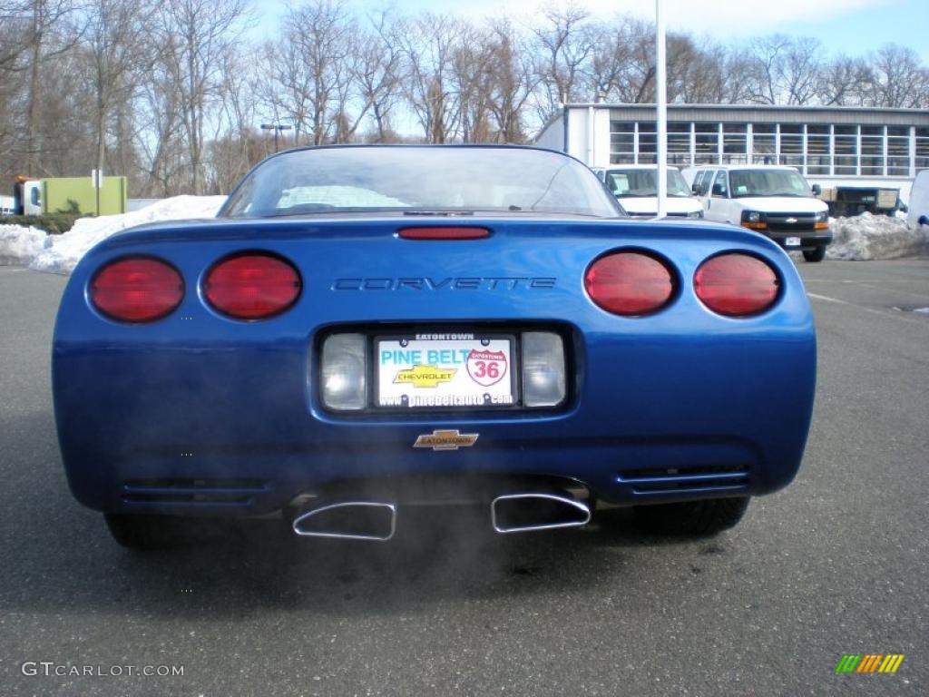 2002 Corvette Coupe - Electron Blue Metallic / Light Gray photo #6