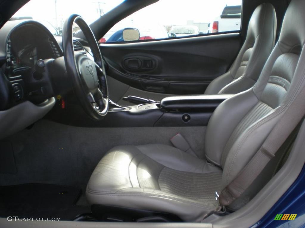 2002 Corvette Coupe - Electron Blue Metallic / Light Gray photo #9