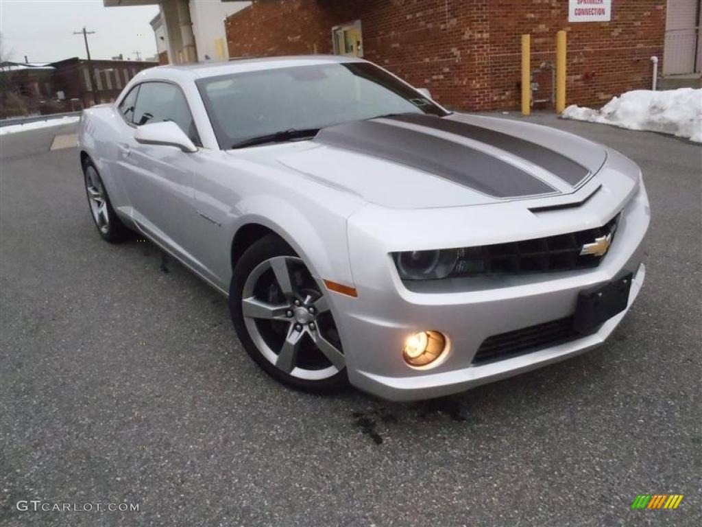 2010 Camaro SS/RS Coupe - Silver Ice Metallic / Black photo #2