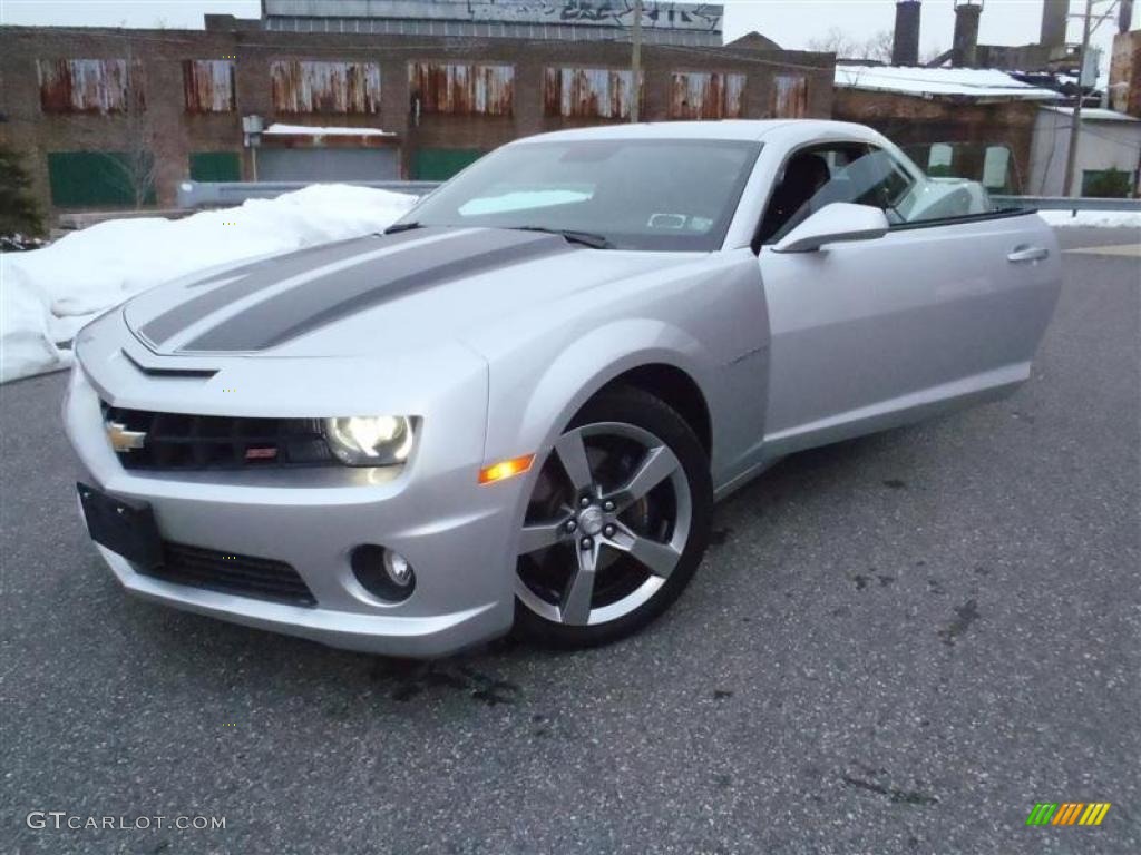 2010 Camaro SS/RS Coupe - Silver Ice Metallic / Black photo #44