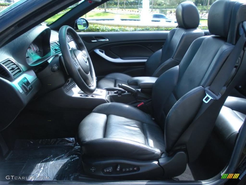 Black Interior 2006 BMW M3 Convertible Photo #45086725