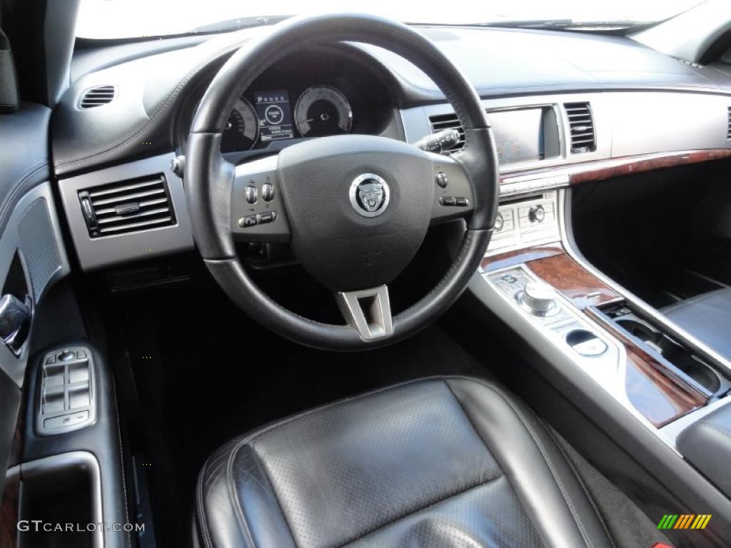 2010 Jaguar XF Premium Sport Sedan Warm Charcoal Dashboard Photo #45088577