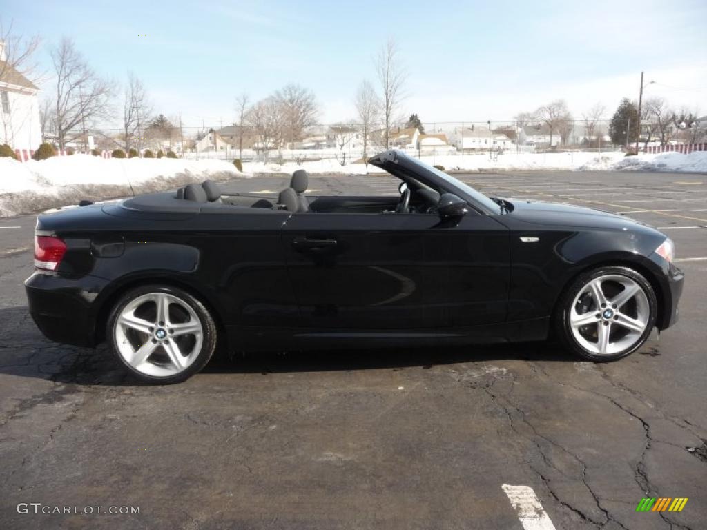 2008 1 Series 135i Convertible - Jet Black / Black photo #28