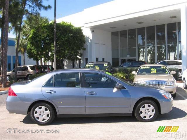 2007 Accord LX Sedan - Cool Blue Metallic / Gray photo #18