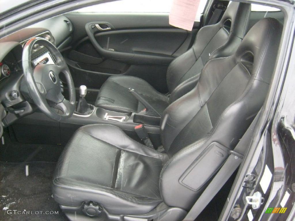 Ebony Black Interior 2002 Acura RSX Type S Sports Coupe Photo #45091793