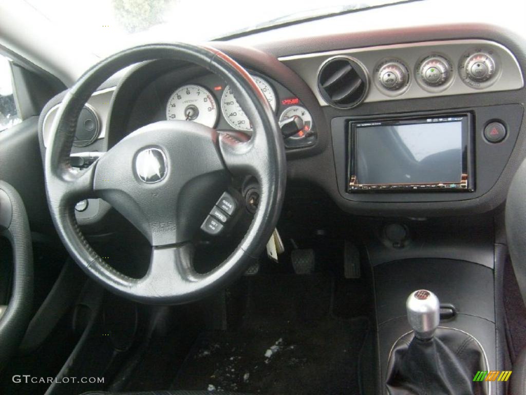 2002 Acura RSX Type S Sports Coupe Ebony Black Dashboard Photo #45091885