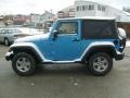 2010 Surf Blue Pearl Jeep Wrangler Sport Islander Edition 4x4  photo #2