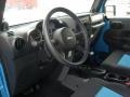 2010 Jeep Wrangler Dark Slate Gray/Blue Interior Dashboard Photo