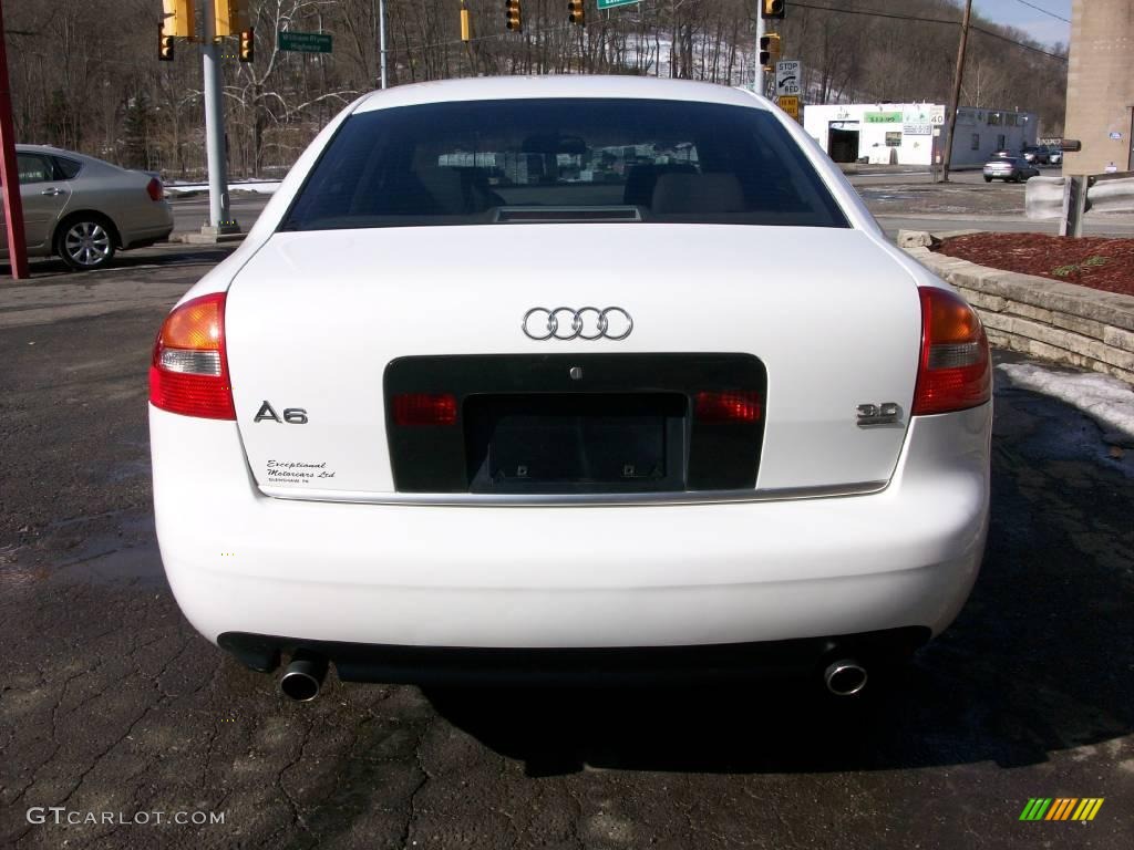 2003 A6 3.0 quattro Sedan - Polar White / Platinum photo #4