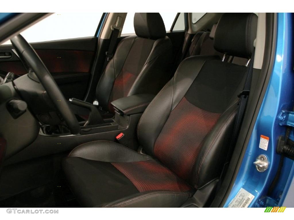 Black/Red Interior 2010 Mazda MAZDA3 MAZDASPEED3 Sport 5 Door Photo #45093229