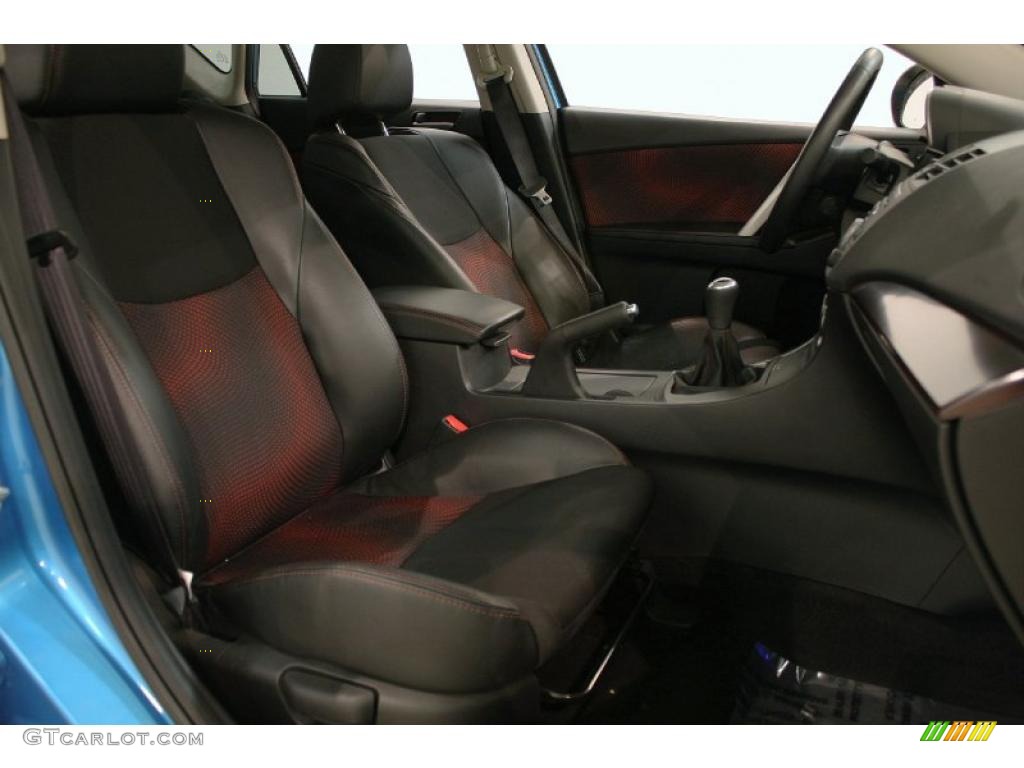 Black/Red Interior 2010 Mazda MAZDA3 MAZDASPEED3 Sport 5 Door Photo #45093317