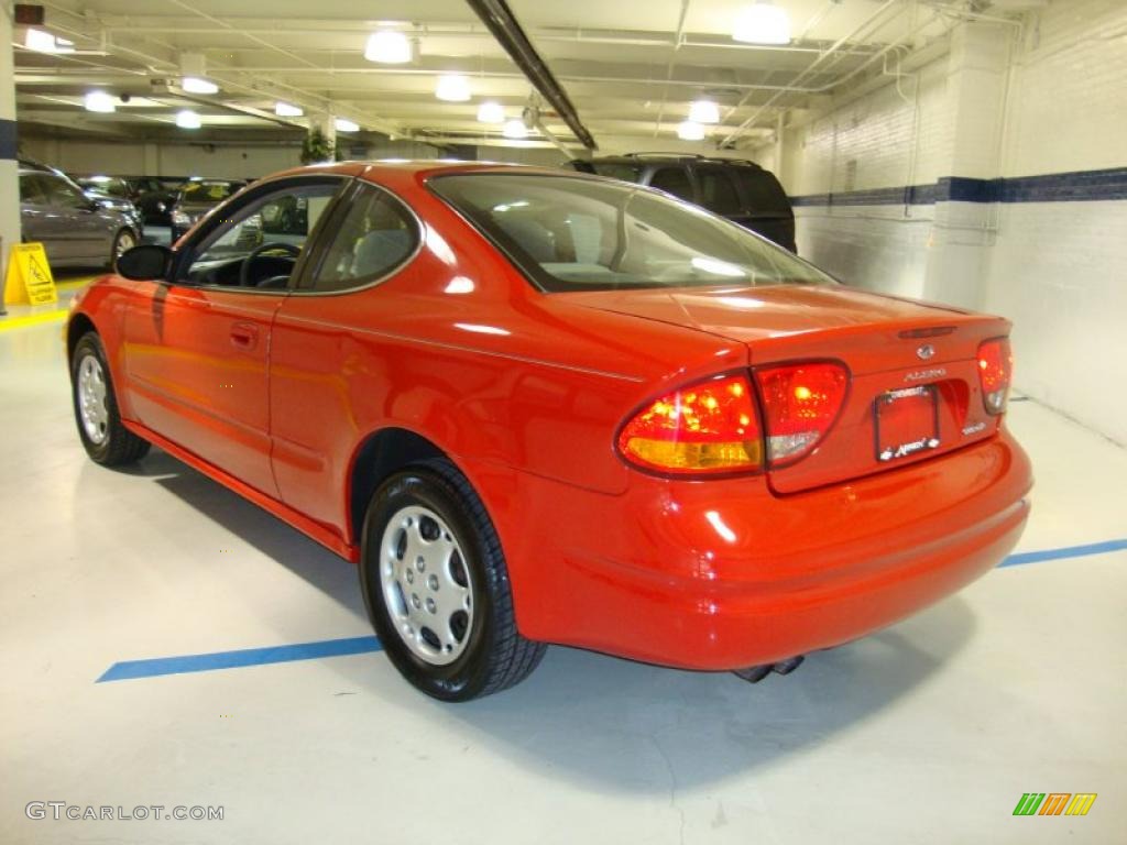 Bright Red 2002 Oldsmobile Alero GX Coupe Exterior Photo #45096045