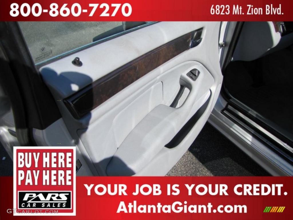2001 3 Series 330i Sedan - Titanium Silver Metallic / Grey photo #7