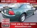 2001 Dark Highland Green Ford Mustang V6 Coupe  photo #3