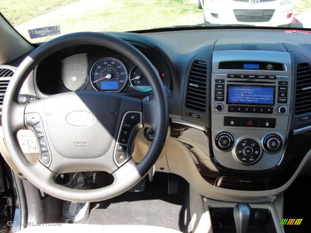 2011 Hyundai Santa Fe SE Beige Dashboard Photo #45097465