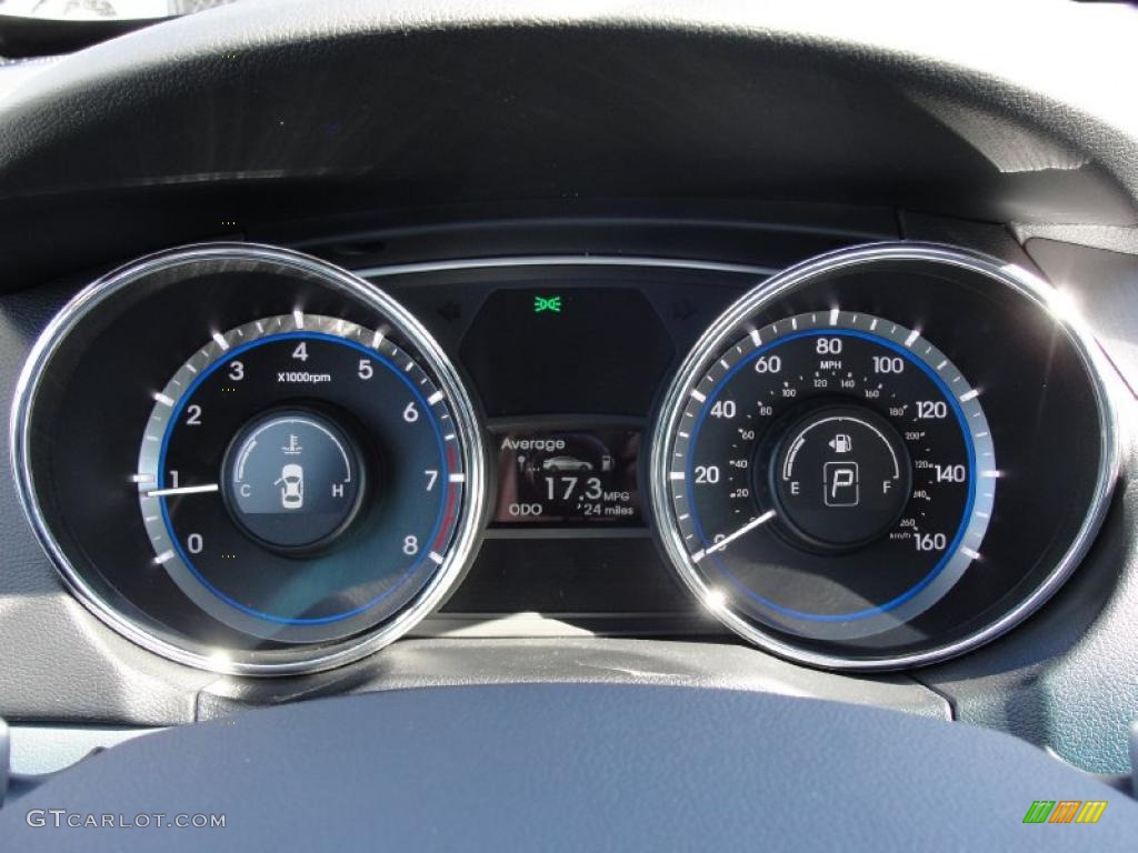 2011 Hyundai Sonata SE 2.0T Gauges Photo #45097978