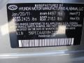  2011 Sonata SE 2.0T Harbor Gray Metallic Color Code P3
