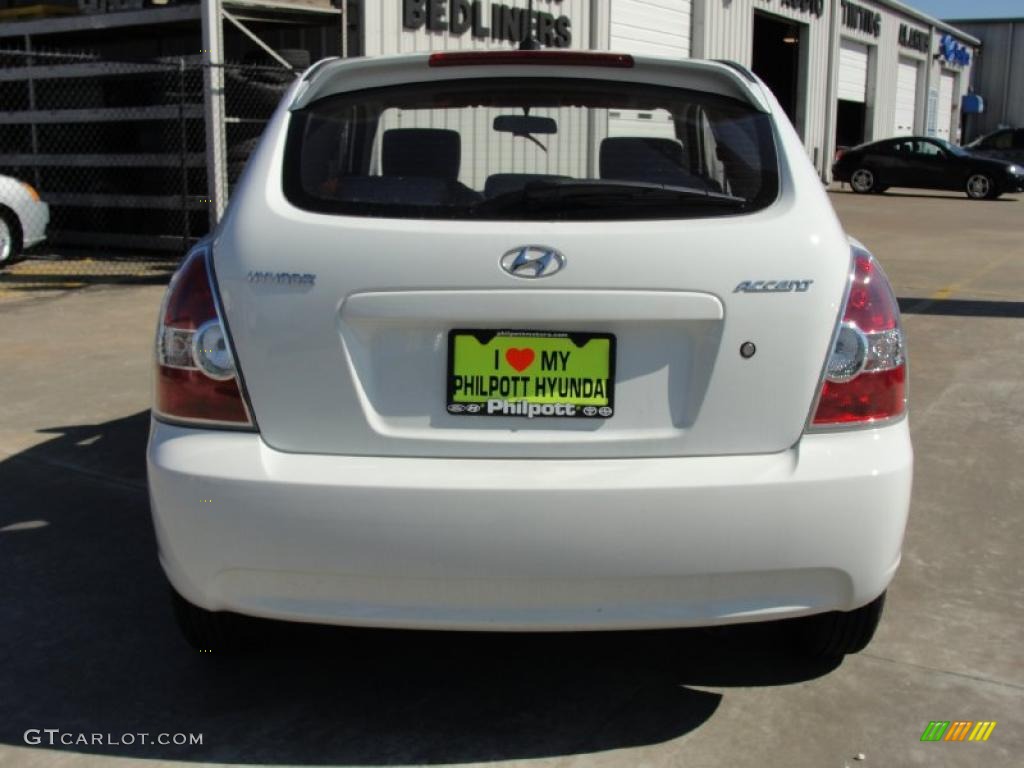 Nordic White 2011 Hyundai Accent GS 3 Door Exterior Photo #45098054