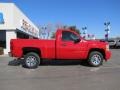 2008 Victory Red Chevrolet Silverado 1500 LS Regular Cab  photo #8