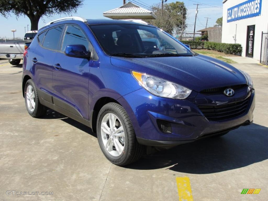 Iris Blue 2011 Hyundai Tucson GLS Exterior Photo #45099176