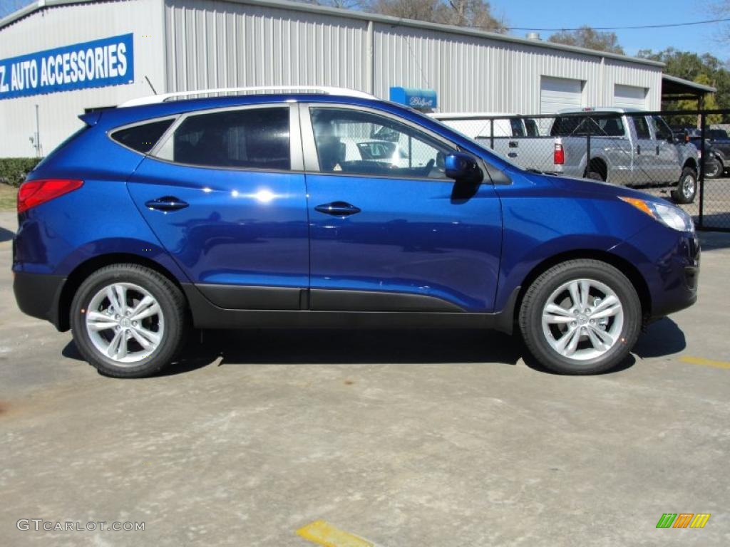 Iris Blue 2011 Hyundai Tucson GLS Exterior Photo #45099182