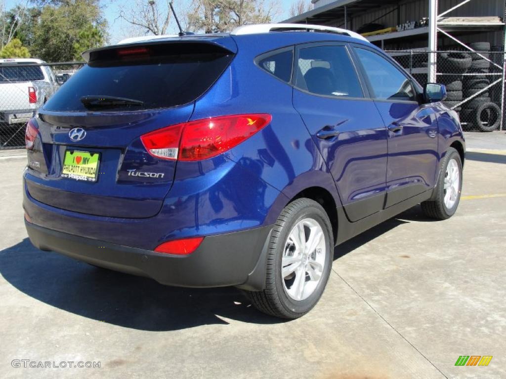 Iris Blue 2011 Hyundai Tucson GLS Exterior Photo #45099194