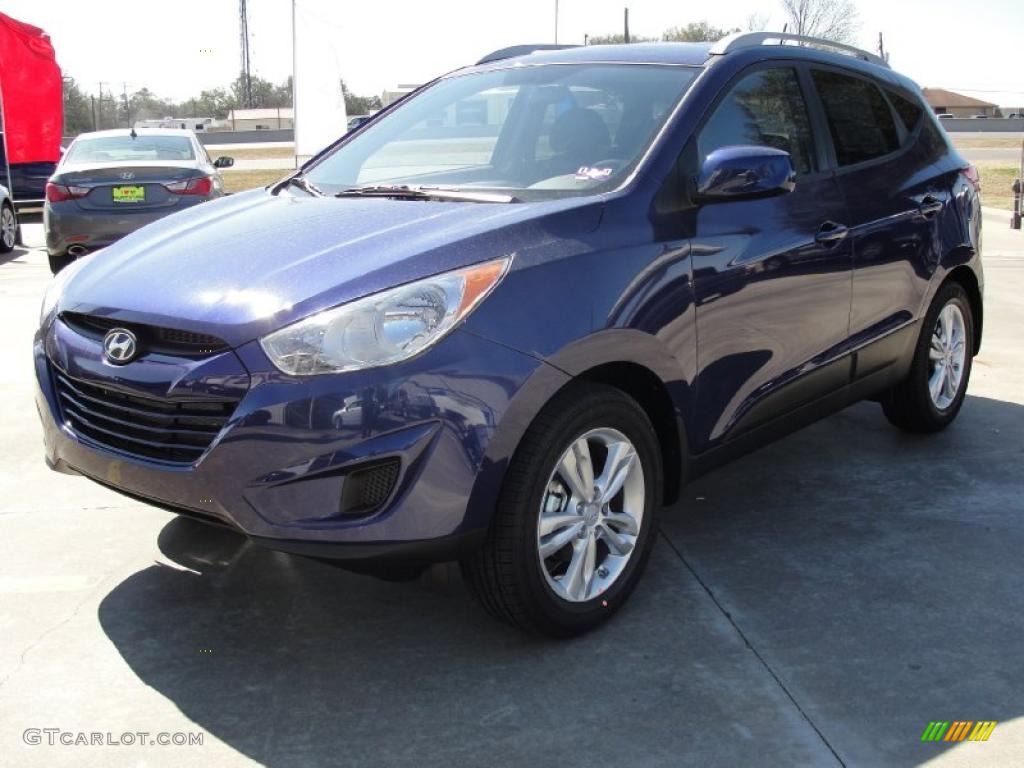 Iris Blue 2011 Hyundai Tucson GLS Exterior Photo #45099243
