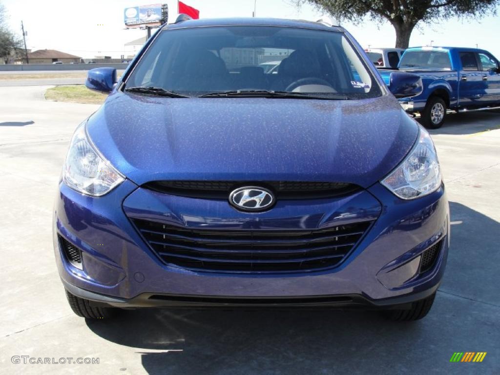 Iris Blue 2011 Hyundai Tucson GLS Exterior Photo #45099258