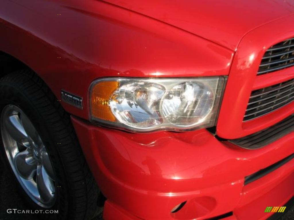 2005 Ram 1500 SLT Quad Cab - Flame Red / Dark Slate Gray photo #2