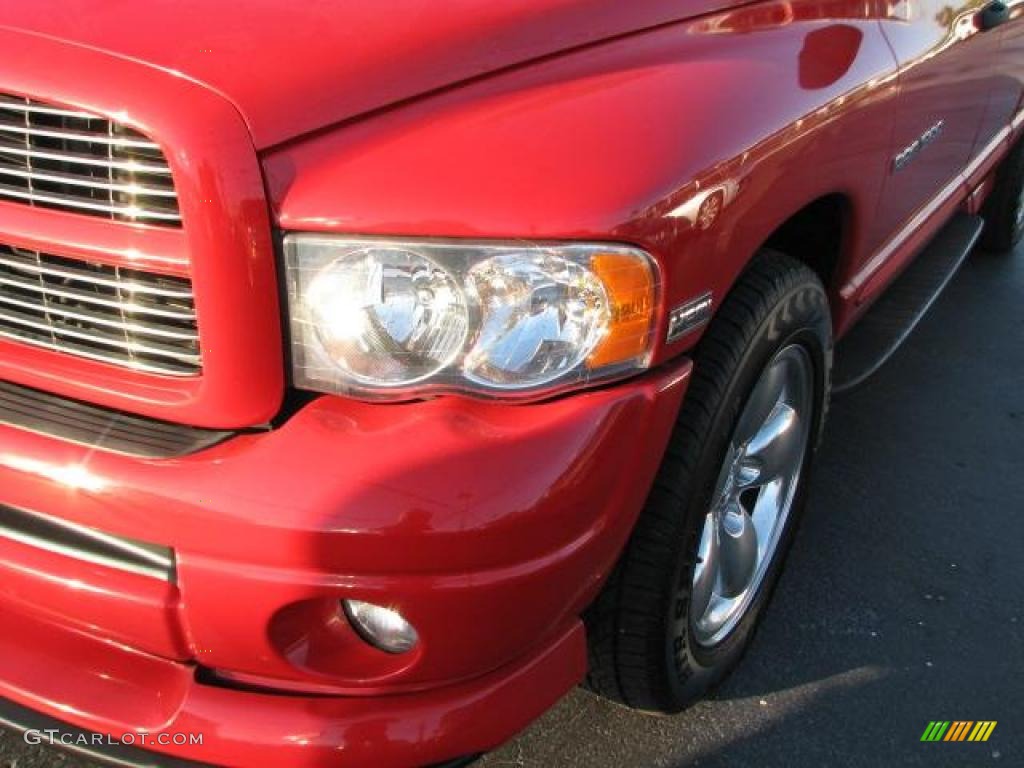 2005 Ram 1500 SLT Quad Cab - Flame Red / Dark Slate Gray photo #4