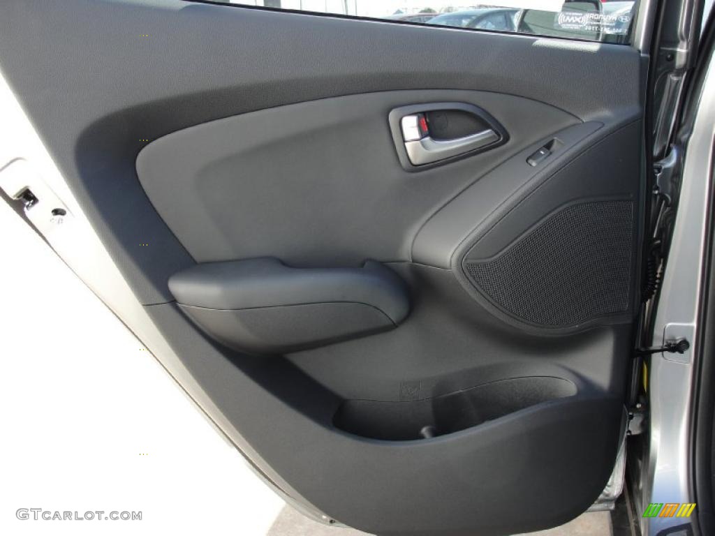 2011 Hyundai Tucson Limited Black Door Panel Photo #45100238