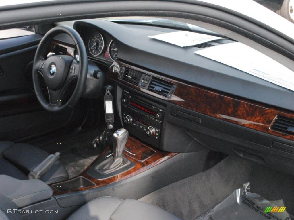 2008 BMW 3 Series 328i Coupe Black Dashboard Photo #45101046