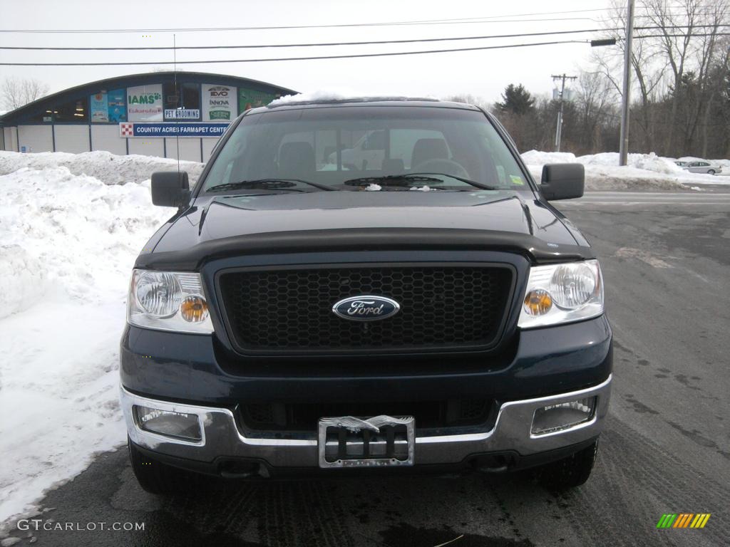 2004 F150 XLT SuperCab 4x4 - Medium Wedgewood Blue Metallic / Dark Flint photo #2