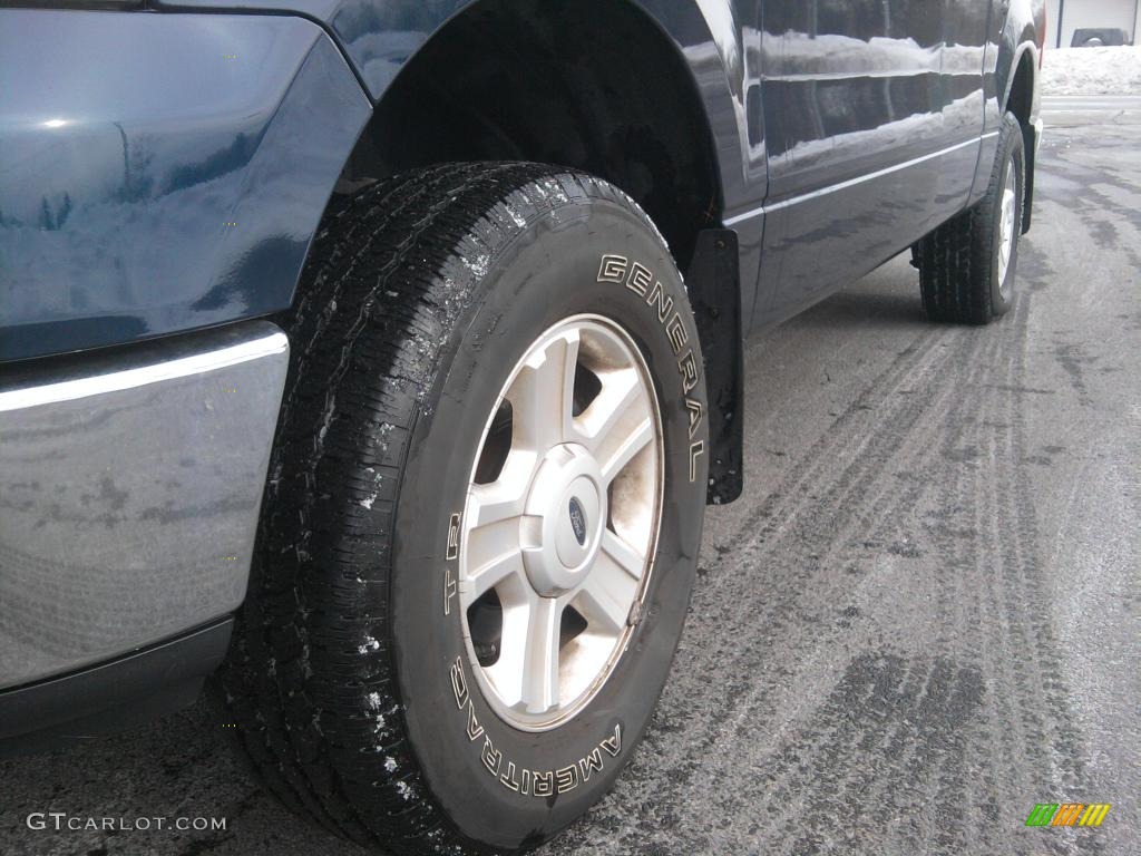 2004 F150 XLT SuperCab 4x4 - Medium Wedgewood Blue Metallic / Dark Flint photo #3