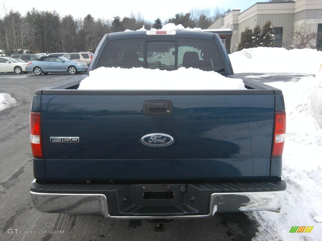 2004 F150 XLT SuperCab 4x4 - Medium Wedgewood Blue Metallic / Dark Flint photo #4