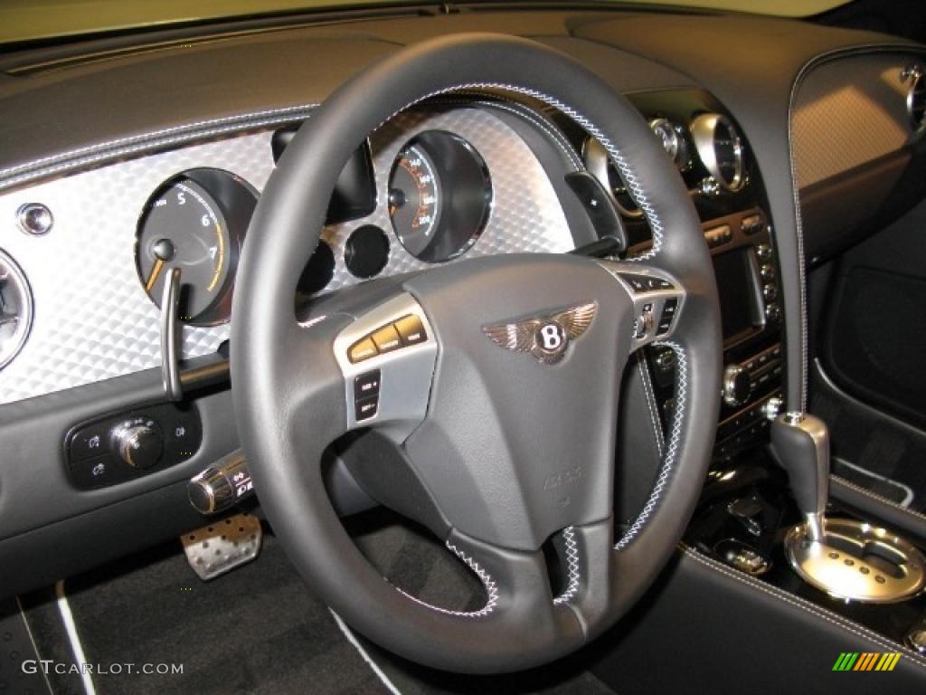 2011 Bentley Continental GTC Speed 80-11 Edition Beluga Steering Wheel Photo #45106606