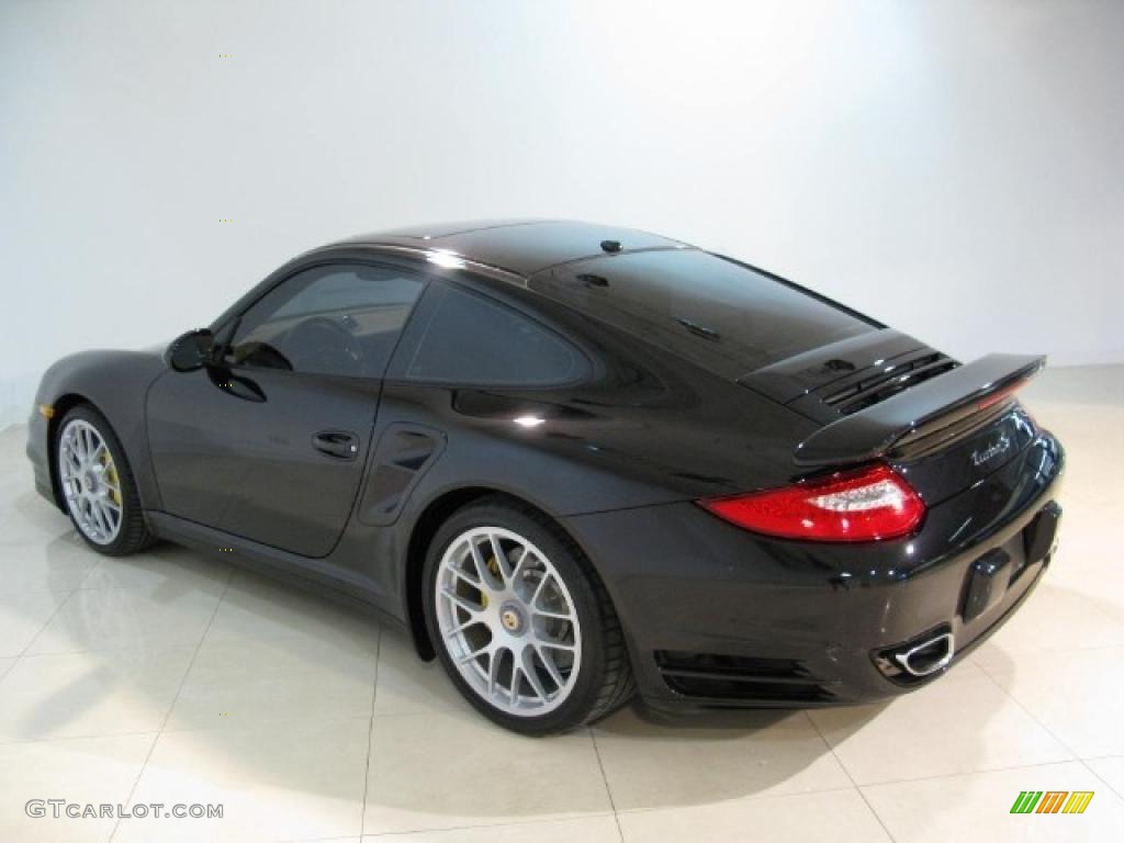 Basalt Black Metallic 2011 Porsche 911 Turbo S Coupe Exterior Photo #45106960