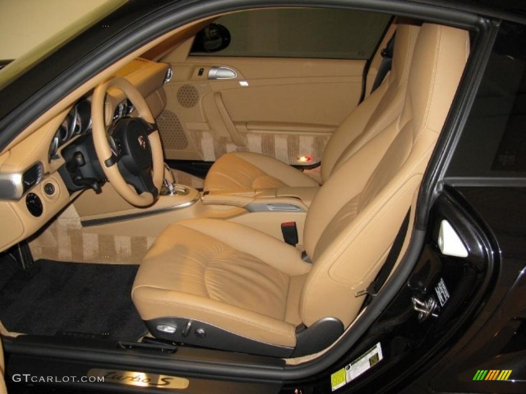 Sand Beige Interior 2011 Porsche 911 Turbo S Coupe Photo #45107020