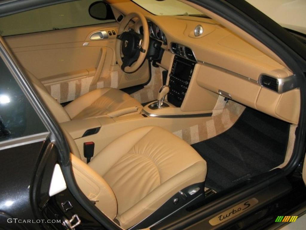 2011 Porsche 911 Turbo S Coupe Sand Beige Dashboard Photo #45107212