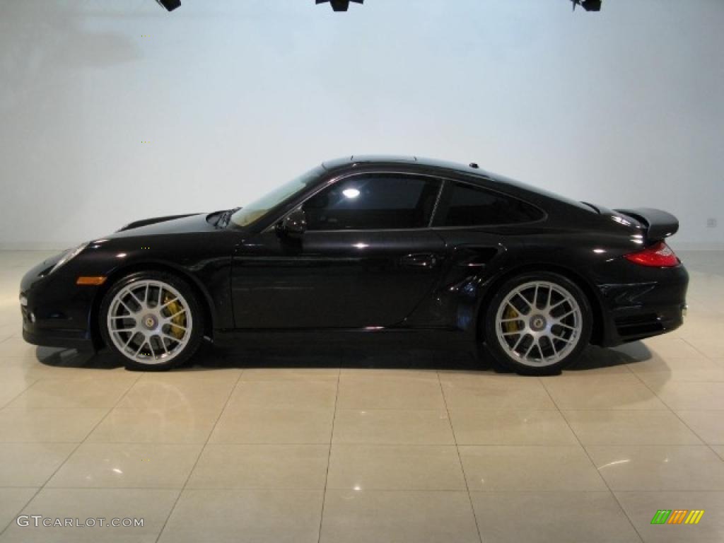 Basalt Black Metallic 2011 Porsche 911 Turbo S Coupe Exterior Photo #45107440