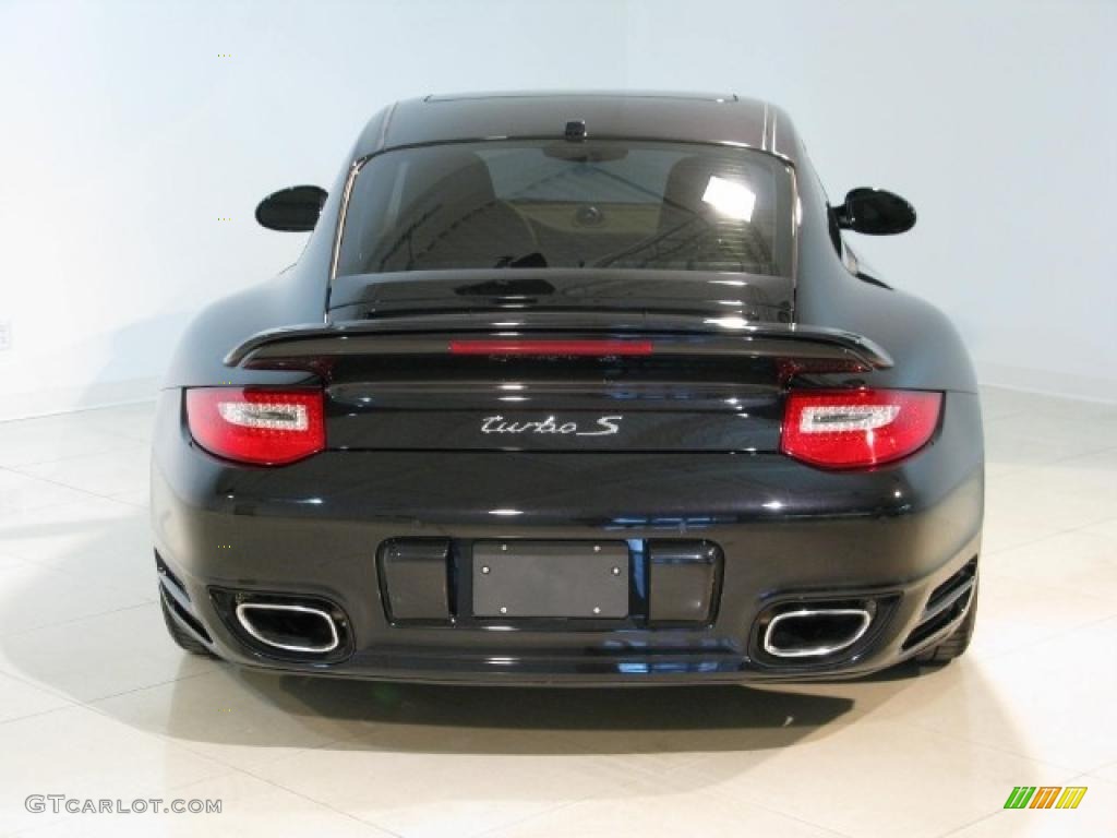 Basalt Black Metallic 2011 Porsche 911 Turbo S Coupe Exterior Photo #45107456