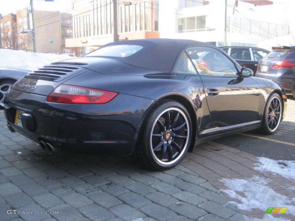 Midnight Blue Metallic 2008 Porsche 911 Carrera 4S Cabriolet Exterior Photo #45108032