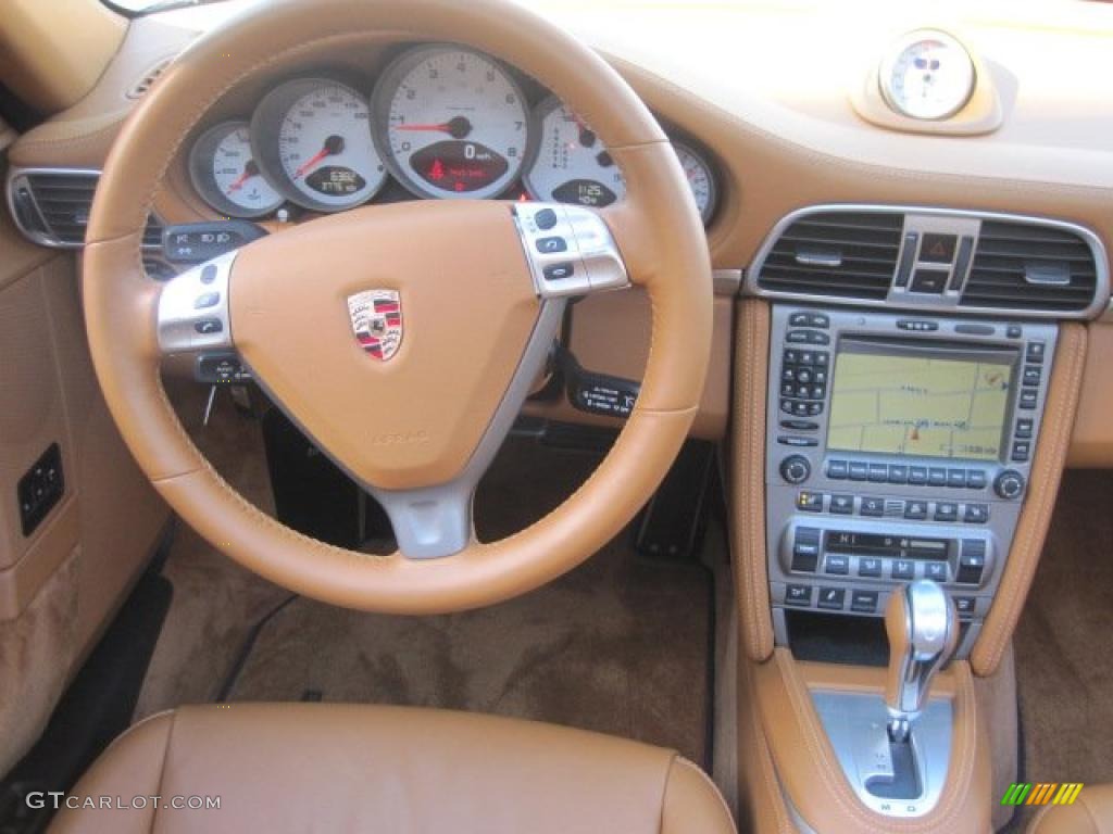 2008 911 Carrera 4S Cabriolet - Midnight Blue Metallic / Natural Brown photo #22