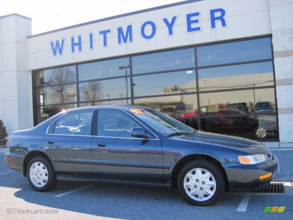 1997 Accord LX Sedan - Mystic Blue Pearl / Gray photo #1