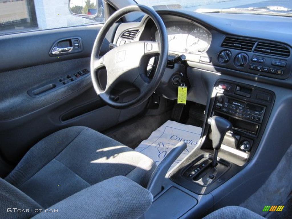 1997 Accord LX Sedan - Mystic Blue Pearl / Gray photo #6
