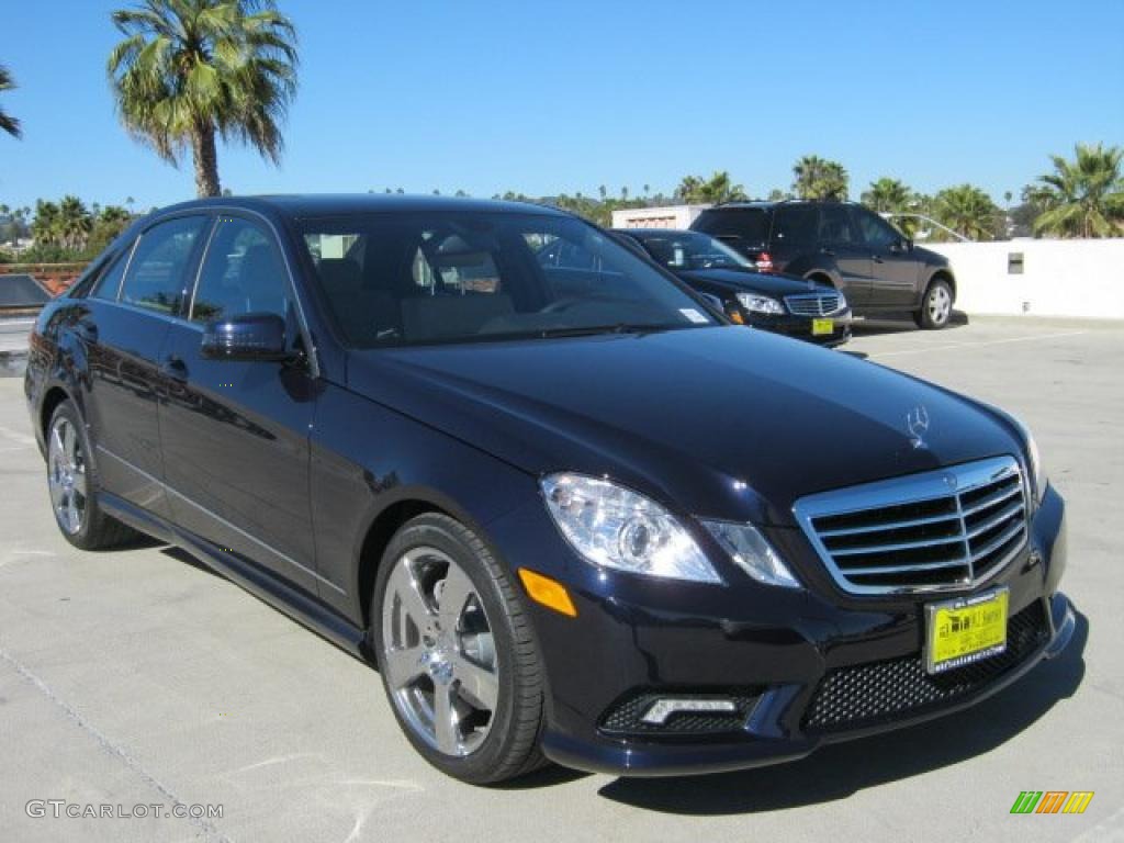 2011 E 350 Sedan - Capri Blue Metallic / Almond/Mocha photo #1