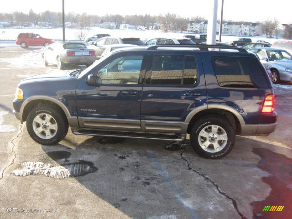 2004 Explorer Eddie Bauer 4x4 - Dark Blue Pearl Metallic / Medium Parchment photo #5