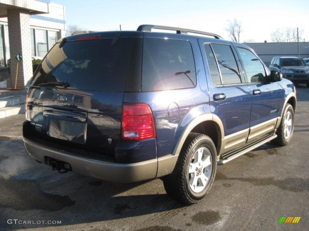 2004 Explorer Eddie Bauer 4x4 - Dark Blue Pearl Metallic / Medium Parchment photo #7