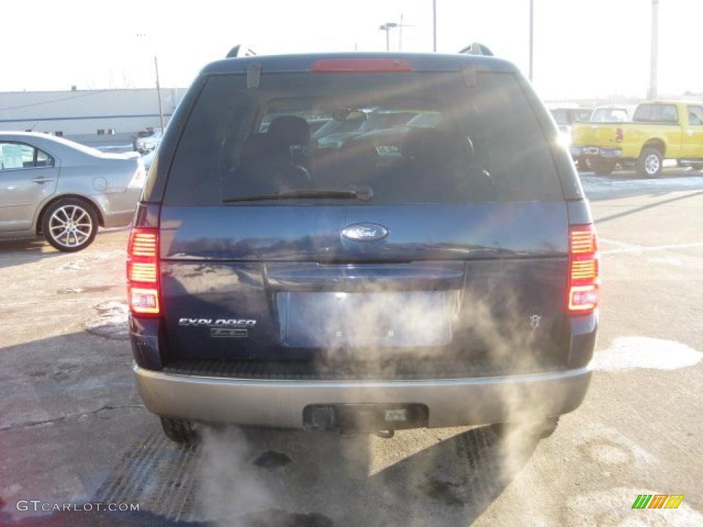 2004 Explorer Eddie Bauer 4x4 - Dark Blue Pearl Metallic / Medium Parchment photo #8
